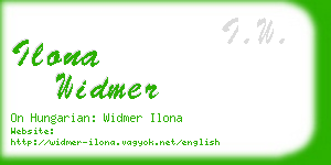 ilona widmer business card